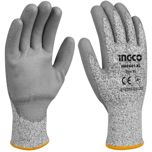 Перчатки, устойчивые к порезам INGCO HGCG01-XL
