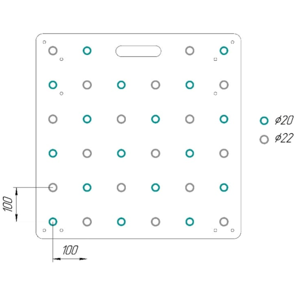 Столешница с перфорацией LOSSEW ANT  ANT6060P в Екатеринбурге