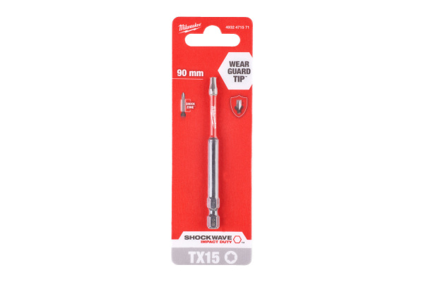 Насадка Milwaukee SHOCKWAVE TX15 90мм 4932471571
