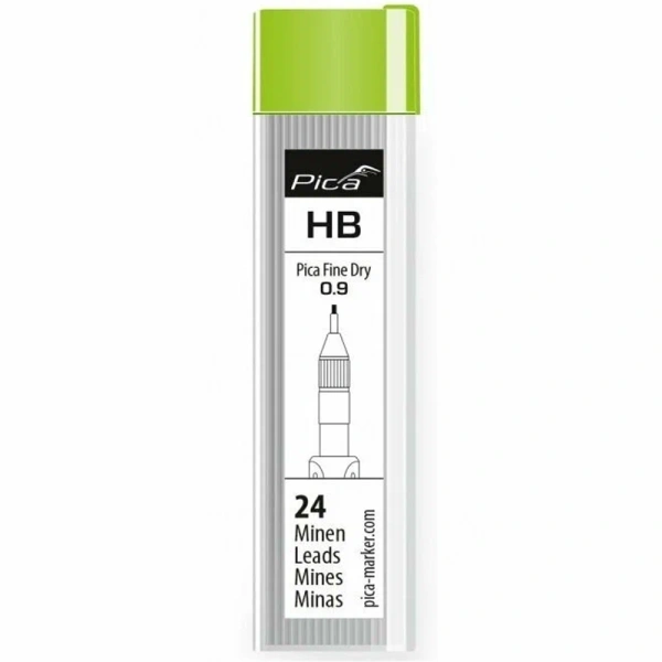 Набор грифелей для карандаша PICA  FINE Dry (HB) 24шт. 7030