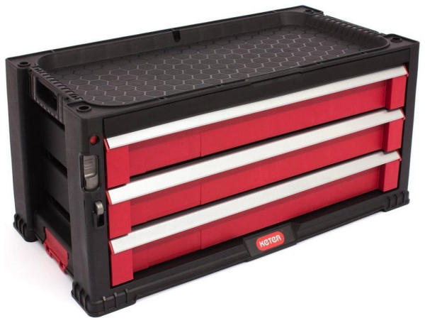 Ящик инструментальный с полками "Keter" 3 Drawer Tool Chest System 3 ящика  17199302 в Екатеринбурге 