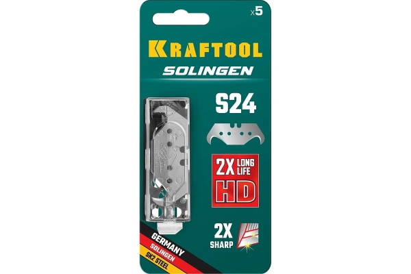 Лезвия крюковидные KRAFTOOL Solingen-S24 5шт  09643-S5_z02 в Екатеринбурге