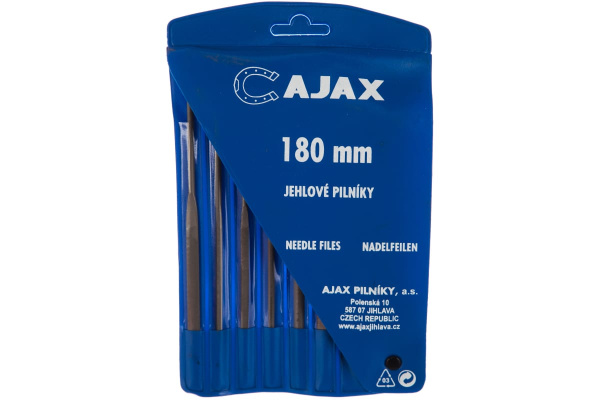 Набор надфилей Ajax 6 шт. L180 №2  с ручкой  286213931826