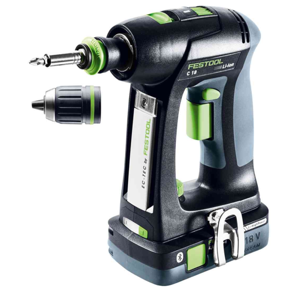 Аккумуляторная дрель-шуруповерт FESTOOL C18 HPC 4,0 I-Plus-PROMO Edit с набором бит  577187 в Екатеринбурге