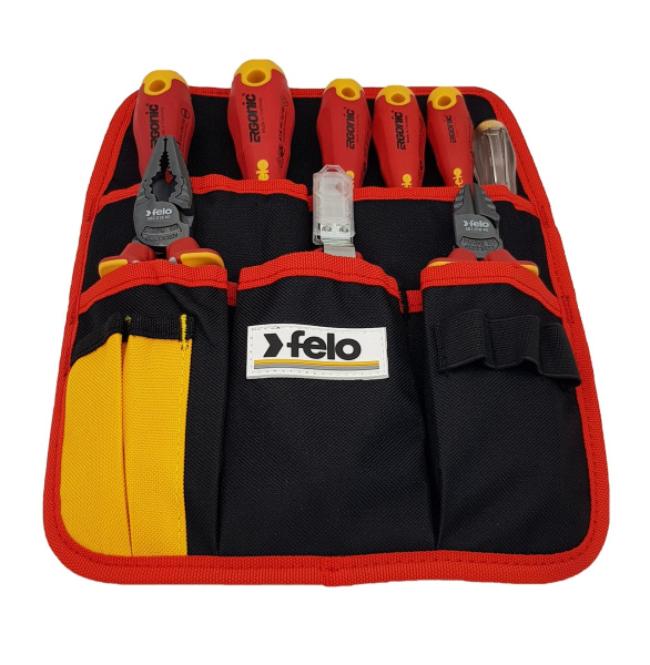 Набор диэлектрических отверток Felo Ergonic с диэлектрическими пасатижами, бокорезами, 41399504 в Екатеринбурге 