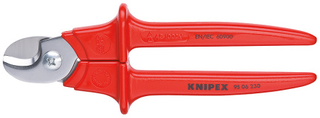 Кабелерез KNIPEX VDE, рез: кабель d 16 мм (50 мм, AWG 1/0), L-230 мм, диэлектр., хирург. сталь KN-9506230SB в Екатеринбурге 