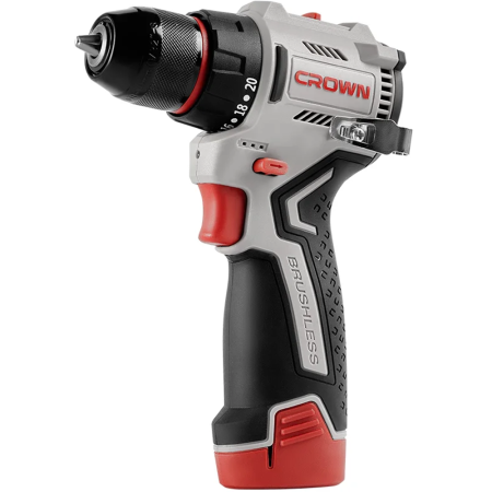 Дрель-шуруповерт аккумуляторная CROWN CT21129HMX-2 BMC 12В, 2*2,0Ач, кейс в Екатеринбурге