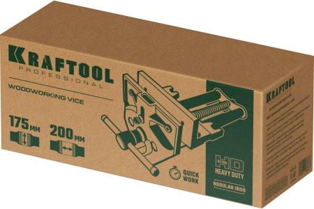 Тиски столярные винтовые KRAFTOOL 175мм. развод губок 200мм.  32719-175 в Екатеринбурге