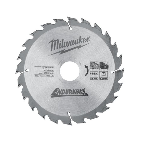 Пильный диск Milwaukee 165/30 Z24