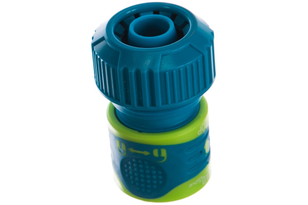 Соединитель для шланга Palisad LUXE 3/4", аквастоп, двухкомпонентный  66242 в Екатеринбурге