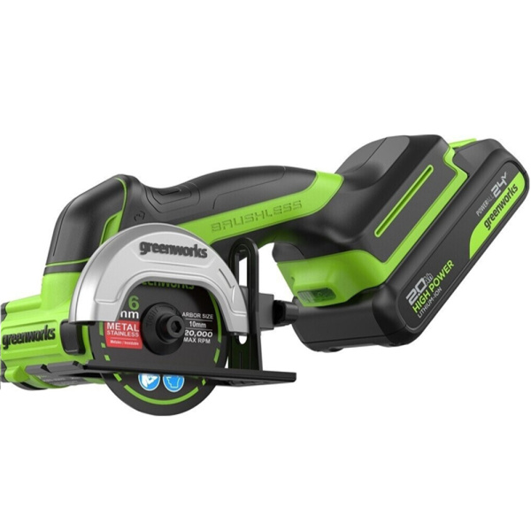 Угловая аккумуляторная мини-шлифмашина Greenworks GD24UCS в Екатеринбурге