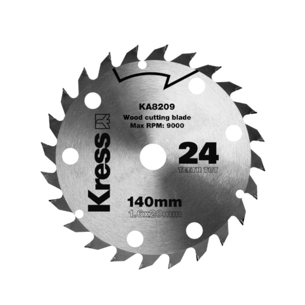 Диск твердосплавный по дереву KRESS 24T TCT 140x1,6x20 мм