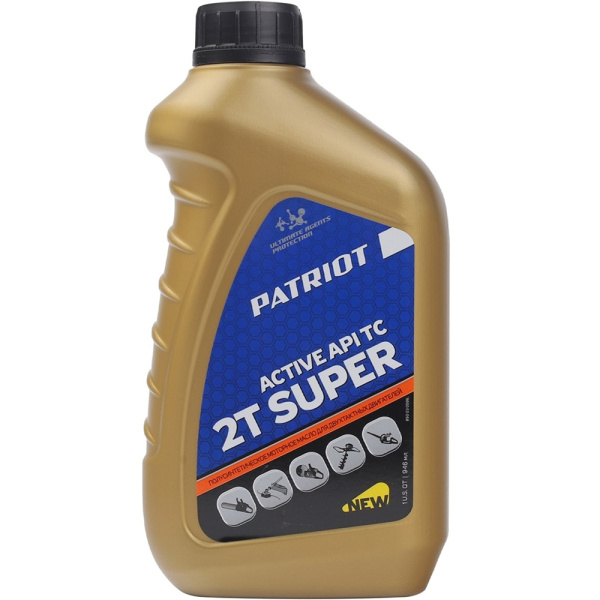 Масло полусинтетическое PATRIOT SUPER ACTIVE 2T 0,946л. 850030596