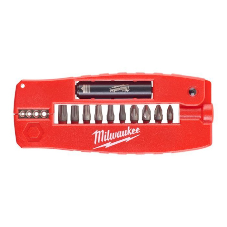 Набор бит Milwaukee SHOCKWAVE "Крокодил №2" (12шт) (дисплей 10шт)