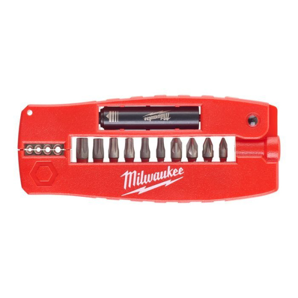 Набор бит Milwaukee SHOCKWAVE "Крокодил №2" (12шт) (дисплей 10шт)