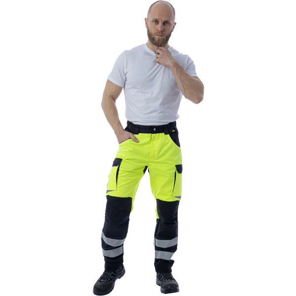 Сигнальные брюки Brodeks KS309 54 желтый/черный в Екатеринбурге