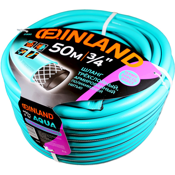 Шланг FINLAND SELVA фуксия ТЭП 3/4", 50м, 3-слойный  2300 в Екатеринбурге