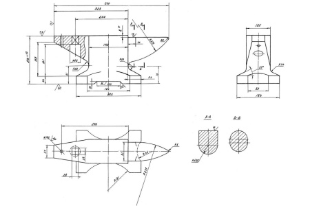 Наковальня стальная ЗУБР 50кг.  32620-50 в Екатеринбурге 