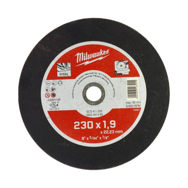 Отрезной диск Milwaukee SCS41/230X1,9 - 1шт