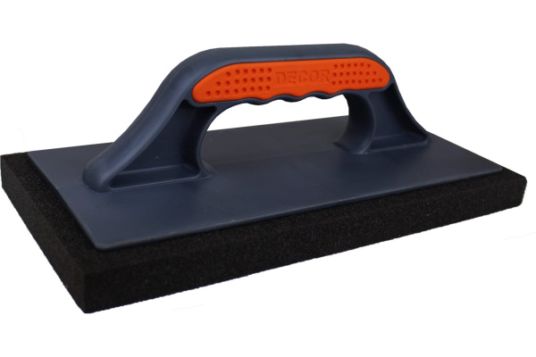 Терка поролоновая мелкопористая DECOR 280х140мм., 2-хкомп. рукоять, 670-006