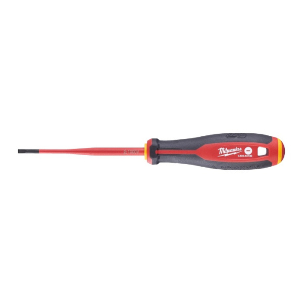 Отвертка трёхгранная изолированная Milwaukee VDE SL 0.6х3.5х100 4932478714