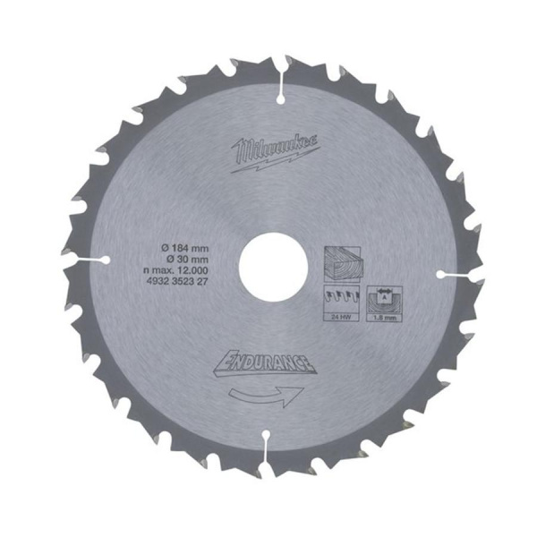 Пильный диск Milwaukee 184/30 Z24