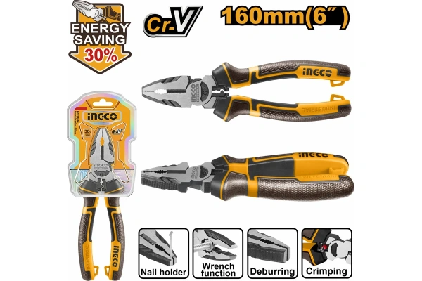 Плоскогубцы комбинированные INGCO  160 мм HHCP28160  в Екатеринбурге 