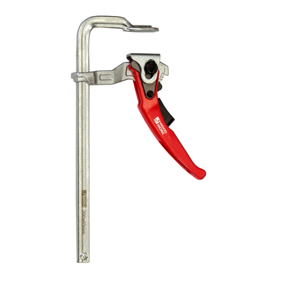 Струбцина WOODWORK кованая, F-тип, 200x60 мм, c рычажной рукояткой, усилие прижима до 160 кг RFC-206 в Екатеринбурге 