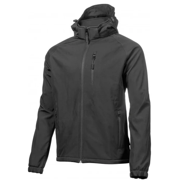 Куртка с капюшоном HOEGERT DITTER SOFTSHELL черная S/48  HT5K260-1-S