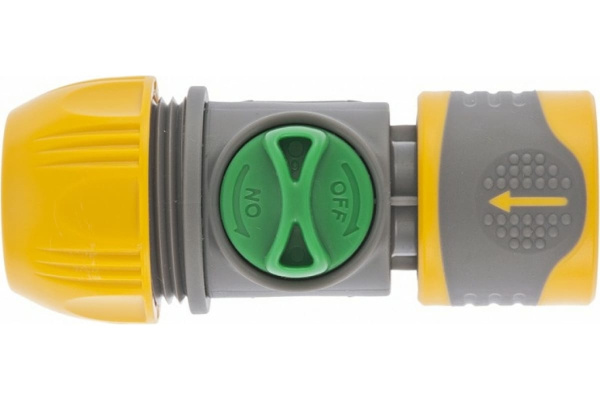 Соединитель Palisad LUXE быстросъемный унив. 1/2"-3/4" с переключателем 66254