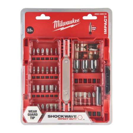 Набор бит Milwaukee SHOCKWAVE 33шт