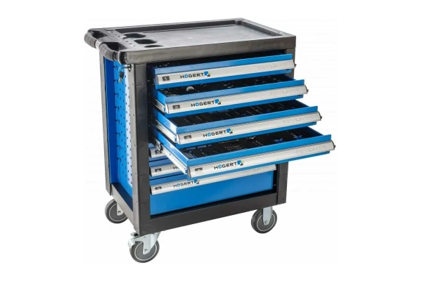 Тележка инструментальная HOEGERT 7 ящиков усиленный верх  HT7G047 в Екатеринбурге 
