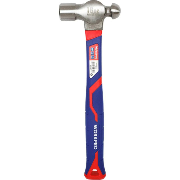 Молоток рихтовочный PRO 450г (фибергласовая рукоятка) Workpro ,WP241029