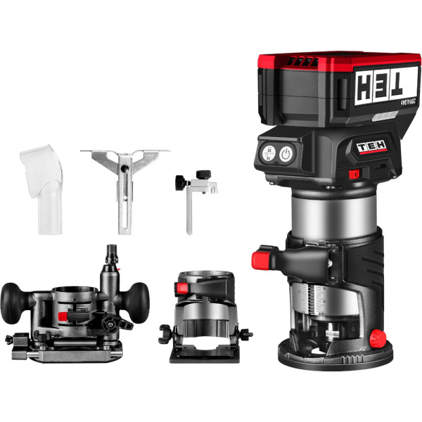 Фрезер аккумуляторный кромочный TEH LT607-1B 20V три базы 1 АКБ Li-lon 4 Ач и з/уBL мотор в кейсе в Екатеринбурге