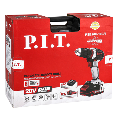 Шуруповерт аккумуляторный ударный P.I.T X-DRIVER  PSB20H-10C в Екатеринбурге