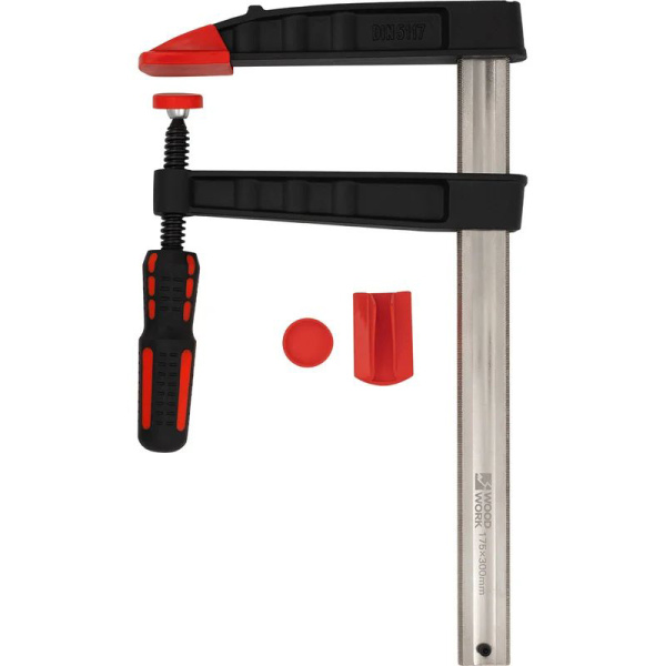 Струбцина кованая WOODWORK F-тип 200x80 мм, c винтовой рукояткой FCF-3017 в Екатеринбурге 