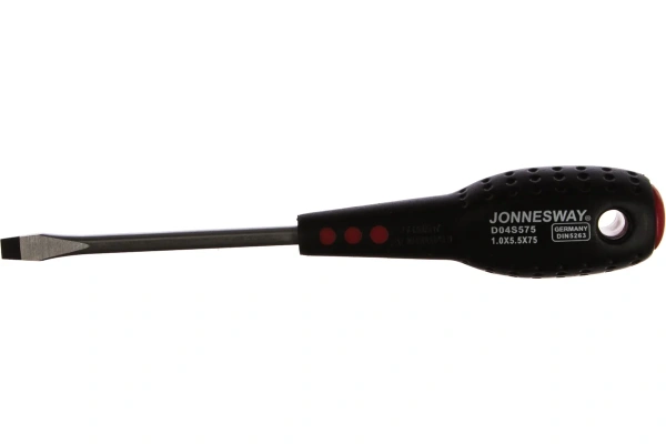 Отвертка JONNESWAY  стержневая шлицевая FULL STAR, SL5.5х75 мм D04S575  047910 в Екатеринбурге 