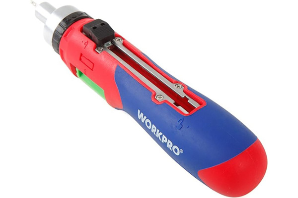 Отвертка с трещоткой и автозагрузкой бит WORKPRO биты 24шт.  WP221056 в Екатеринбурге 