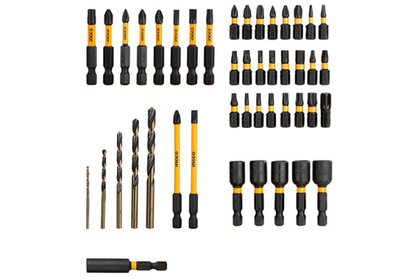 Набор ударных бит, головок ,сверл  INGCO INDUSTRIAL 45 шт AKDL24502 в Екатеринбурге