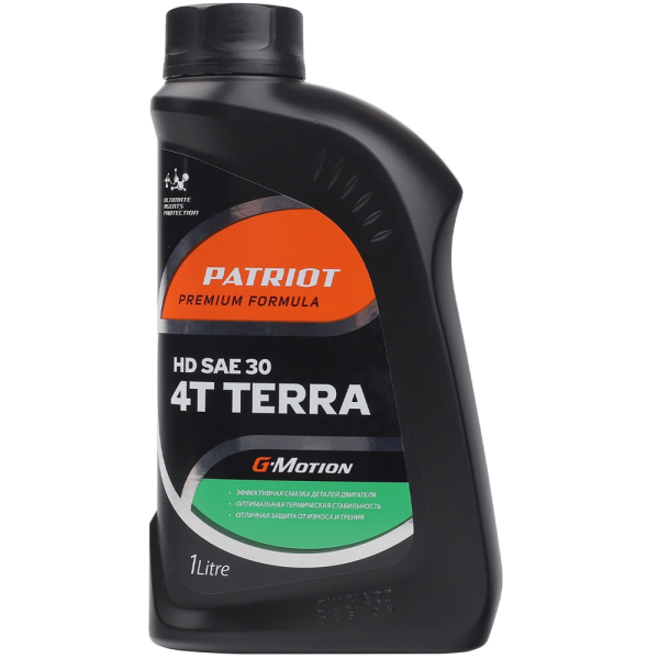 Масло минеральное PATRIOT G-Motion HD SAE 30 4Т TERRA 1л 850030400 в Екатеринбурге