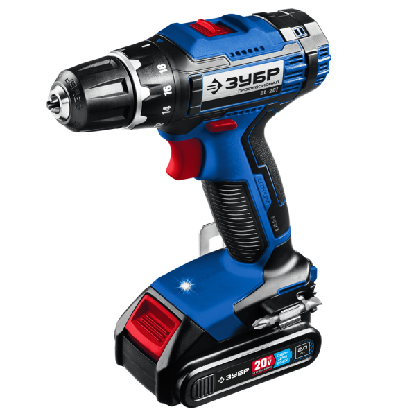 Дрель-шуруповерт аккумуляторный ЗУБР DL-201-22