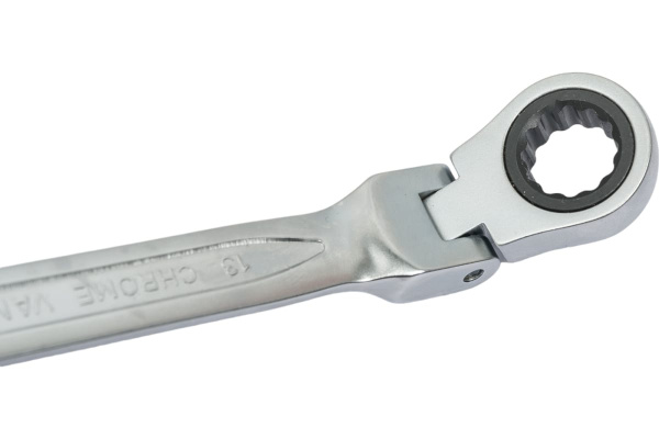 Ключ комбинированный HOEGERT  шарнирный с трещоткой 13 мм, 72T, сталь CrV HT1R053 в Екатеринбурге 