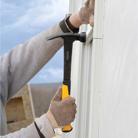 Молоток DeWalt одноэлементный с прямым гвоздодером 397гр.  DWHT51138-0 в Екатеринбурге 