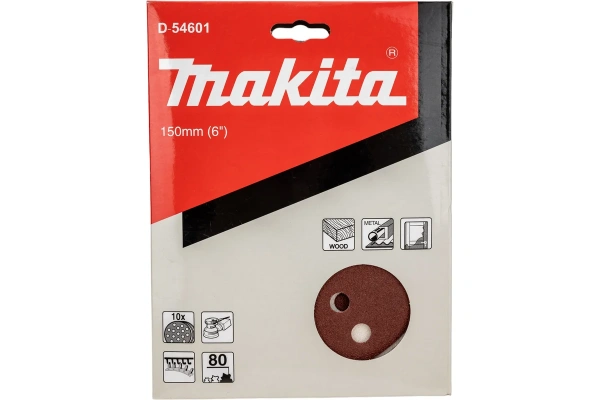 Шлифкруг МАКITA 150мм А 80 10шт D-54601 