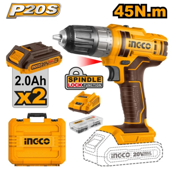 Аккумуляторная дрель INGCO CDLI200528 в Екатеринбурге