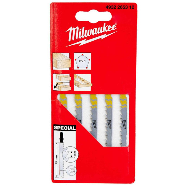 Полотна для лобзика Milwaukee SPECIAL 75мм 5шт.