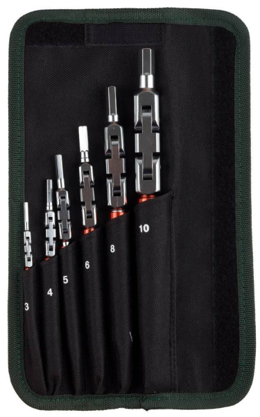 Набор ключей HEX шарнирных "KRAFTOOL" 3,4,5,6,8,10мм. в сумке  27450-H6