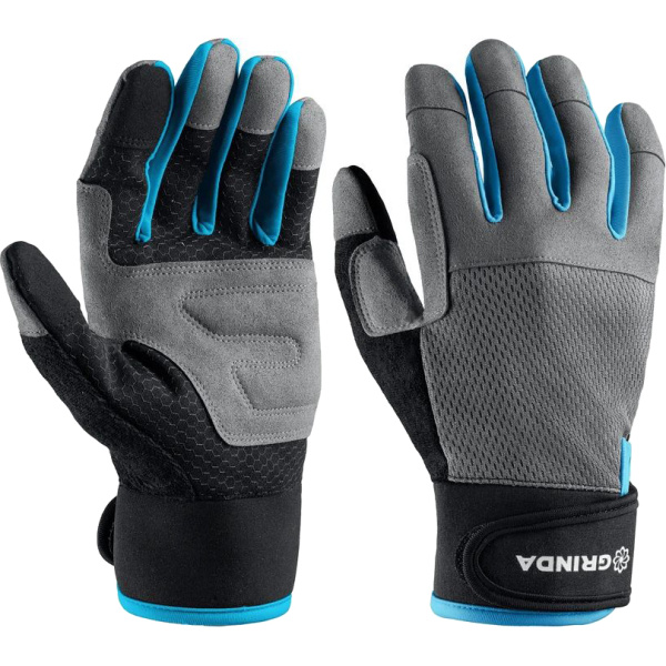 Садовые перчатки GRINDA FLORA PRO Line M (8) из искусственной кожи с усиленным наладонником 1138-M в Екатеринбурге
