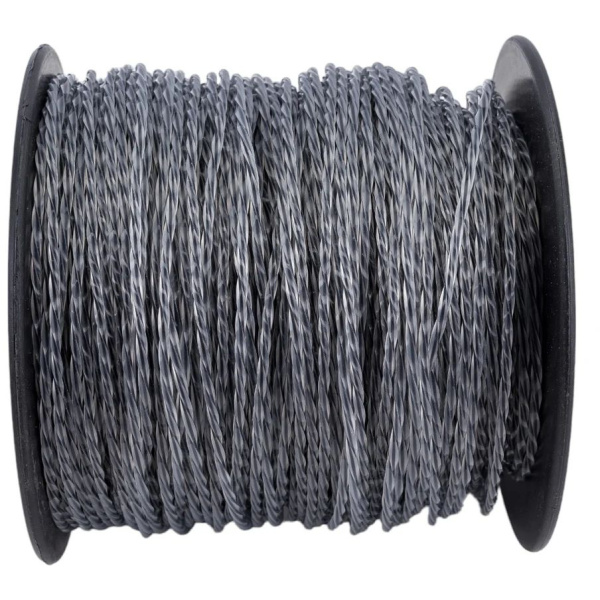 Леска триммерная SNIRREX "Витой квадрат" с жилой (двухкомпонентная усиленная) 2,4мм х 110м 15-01-336 в Екатеринбурге