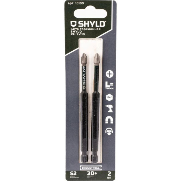 Бита SHYLD торсионная PH2x110 (2шт.) 10100 в Екатеринбурге